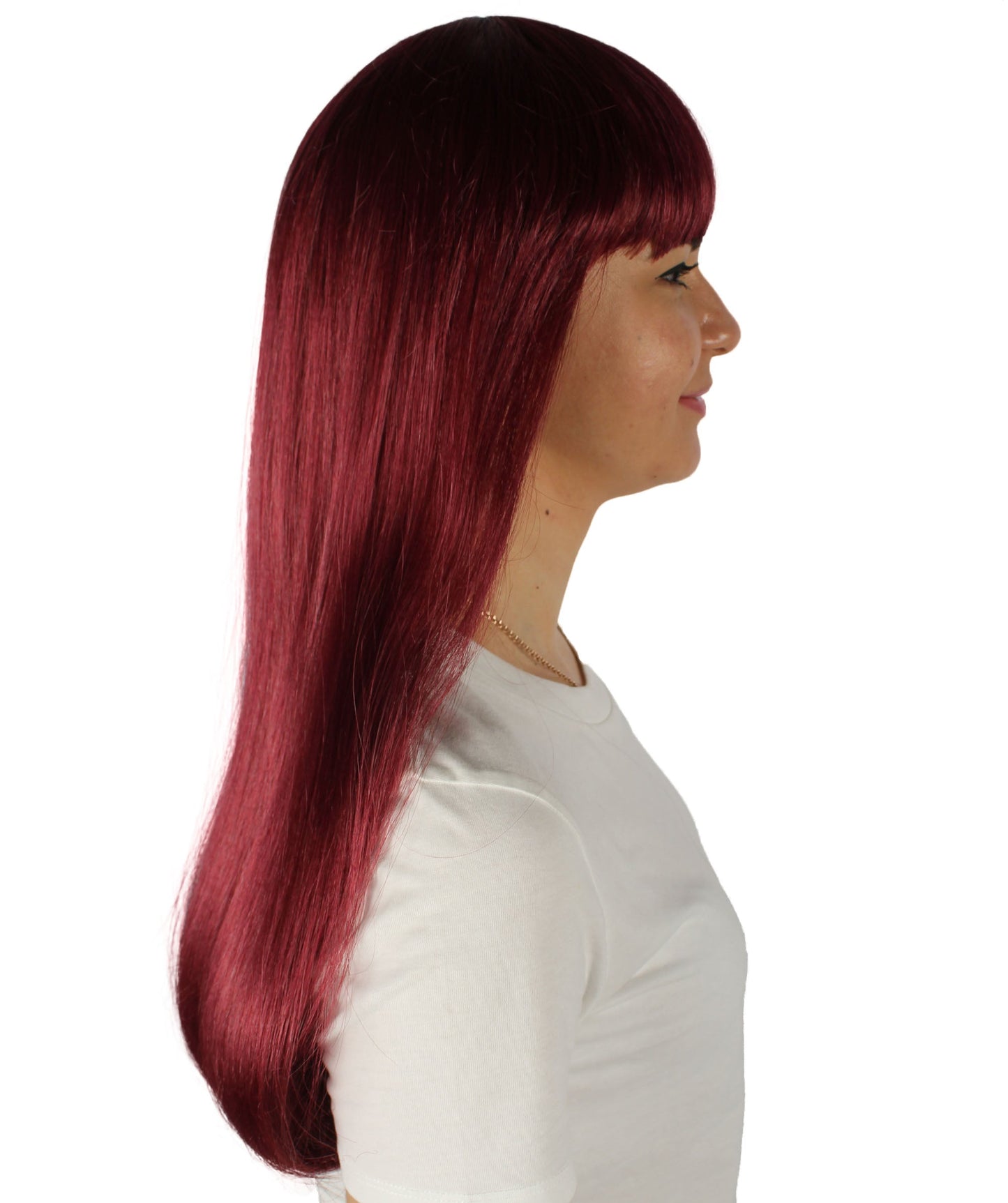 Womens Long Bob Wigs Collections |  Fancy Party Event Ready Halloween Wigs | Premium Breathable Capless Cap