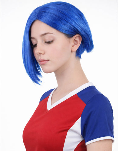 Sad Blue Womens Wig | Sexy Cosplay Party Halloween Wig | Premium Breathable Capless Cap