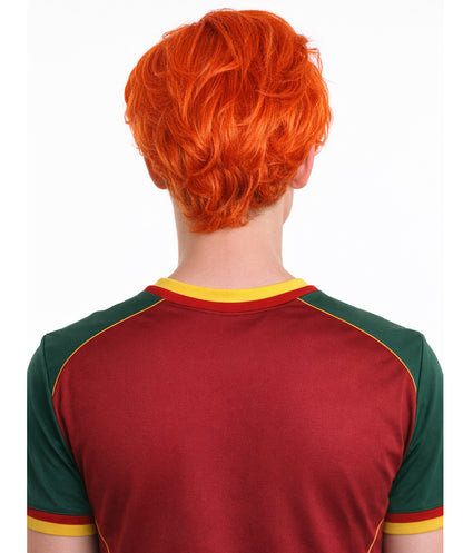 Men's Ginger Tony Orange Wig | Premium Breathable Capless Cap