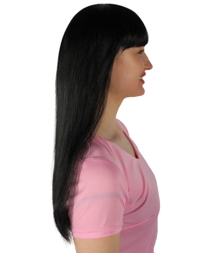 Womens Long Bob Wigs Collections |  Fancy Party Event Ready Halloween Wigs | Premium Breathable Capless Cap