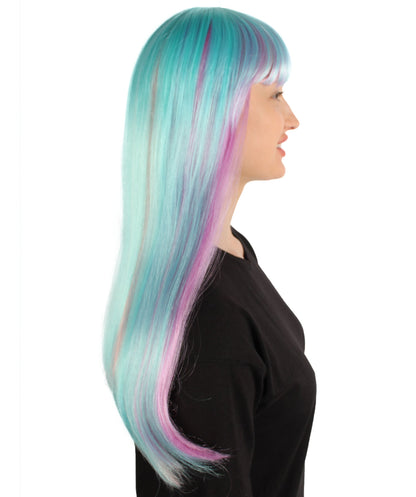 Womens Long Bob Wigs Collections |  Fancy Party Event Ready Halloween Wigs | Premium Breathable Capless Cap