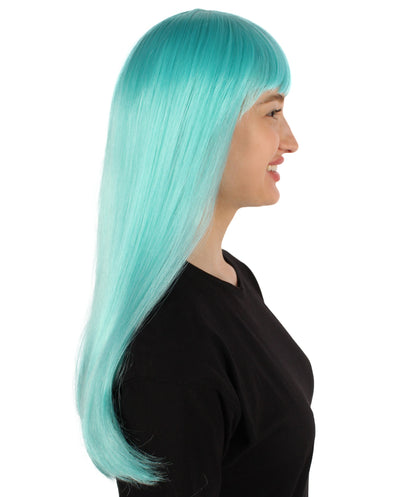 Womens Long Bob Wigs Collections |  Fancy Party Event Ready Halloween Wigs | Premium Breathable Capless Cap