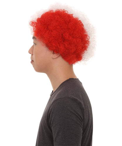 Sport Afro Fun Wig collection | Jumbo Red Yellow Wig