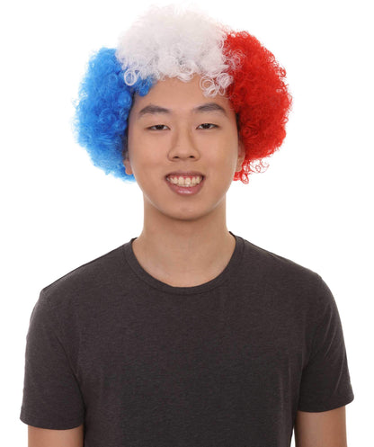 Sport Afro Fun Wig collection | Jumbo Red Yellow Wig