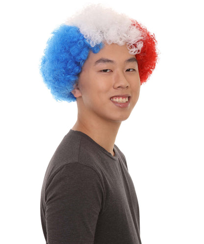 Sport Afro Fun Wig collection | Jumbo Red Yellow Wig