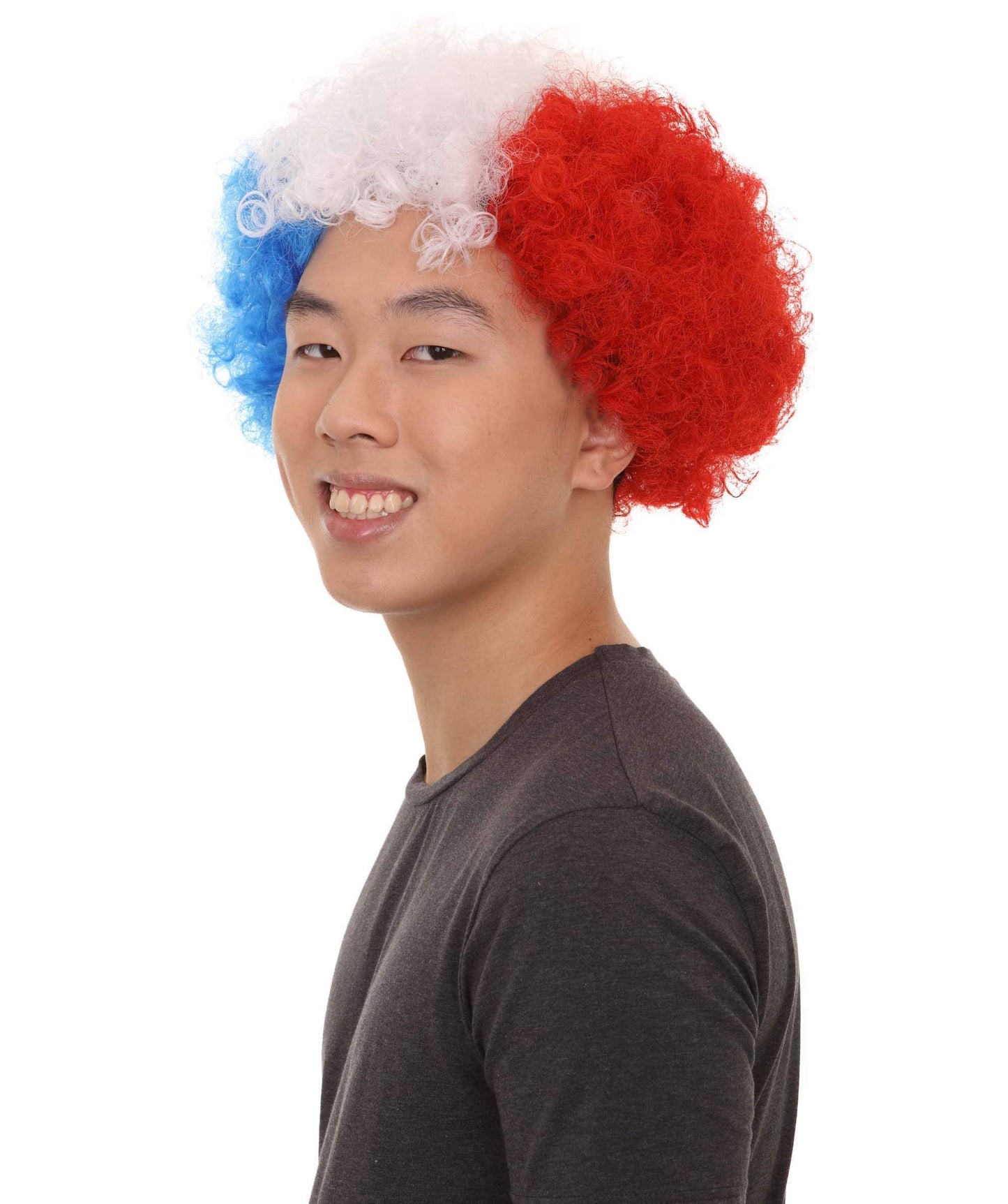 Sport Afro Fun Wig collection | Jumbo Red Yellow Wig