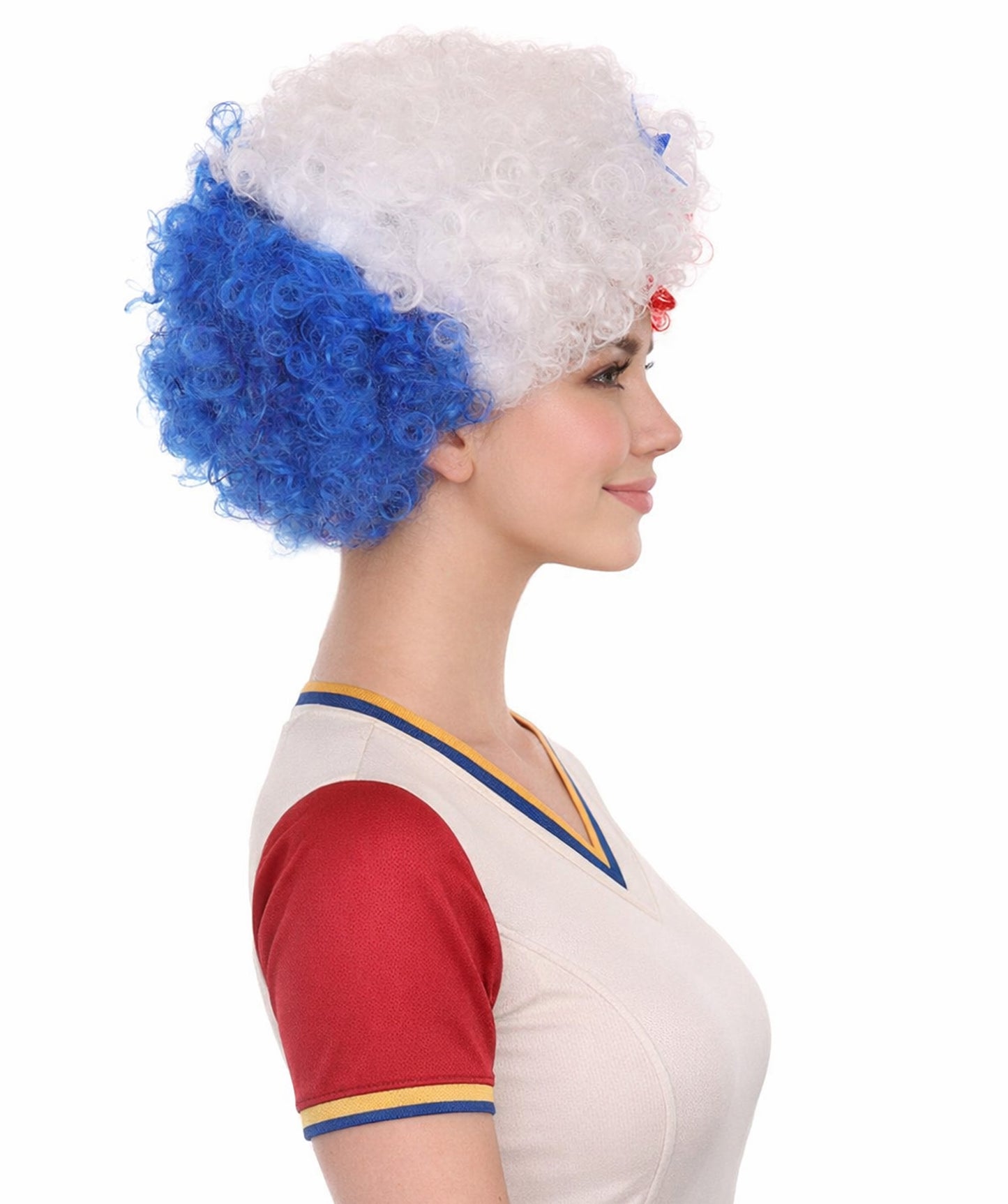 Panama Flag Afro Multicolor Wig