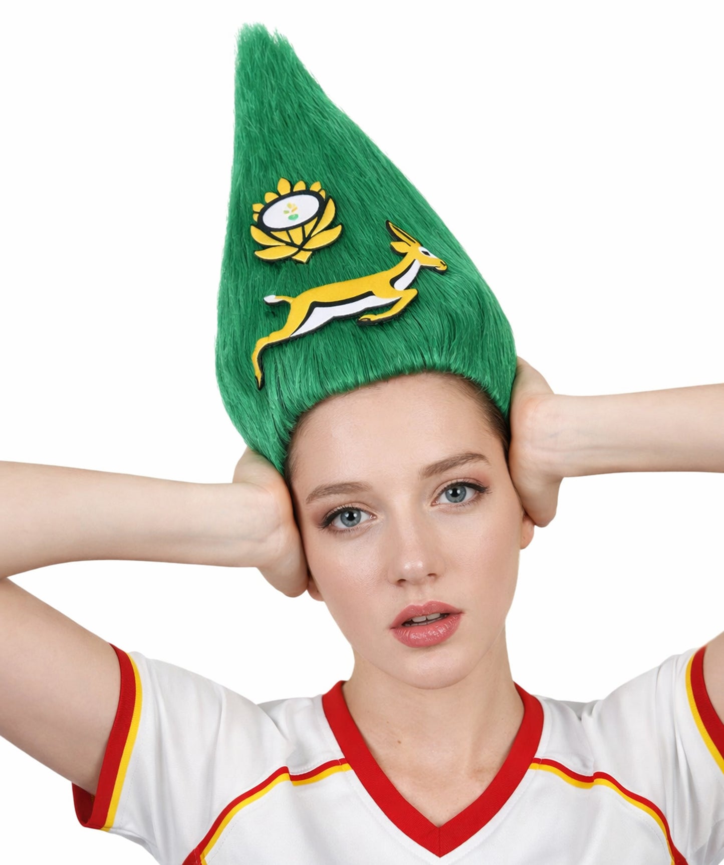 South Africa Flag Troll Multicolor Wig