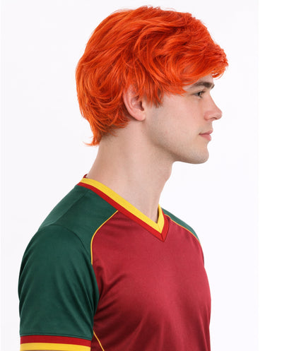 Men's Ginger Tony Orange Wig | Premium Breathable Capless Cap