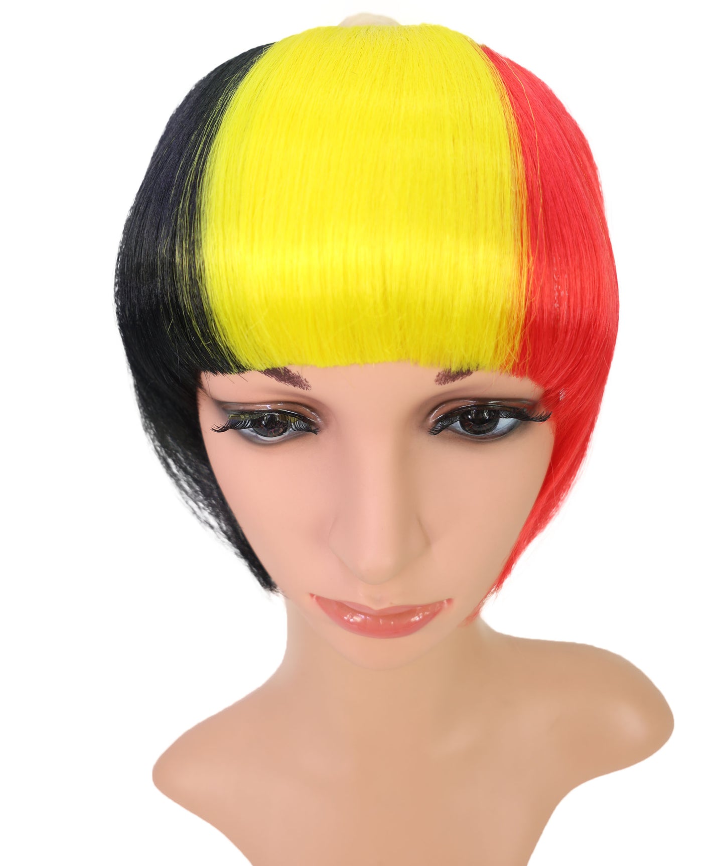 Belgium Flag Multicolor Hair Extension