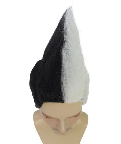 Albania Flag Mohawk Red and Black Wig