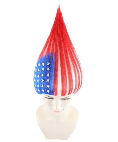 Unisex Flag Troll Wigs Collections| Premium Breathable Capless Cap