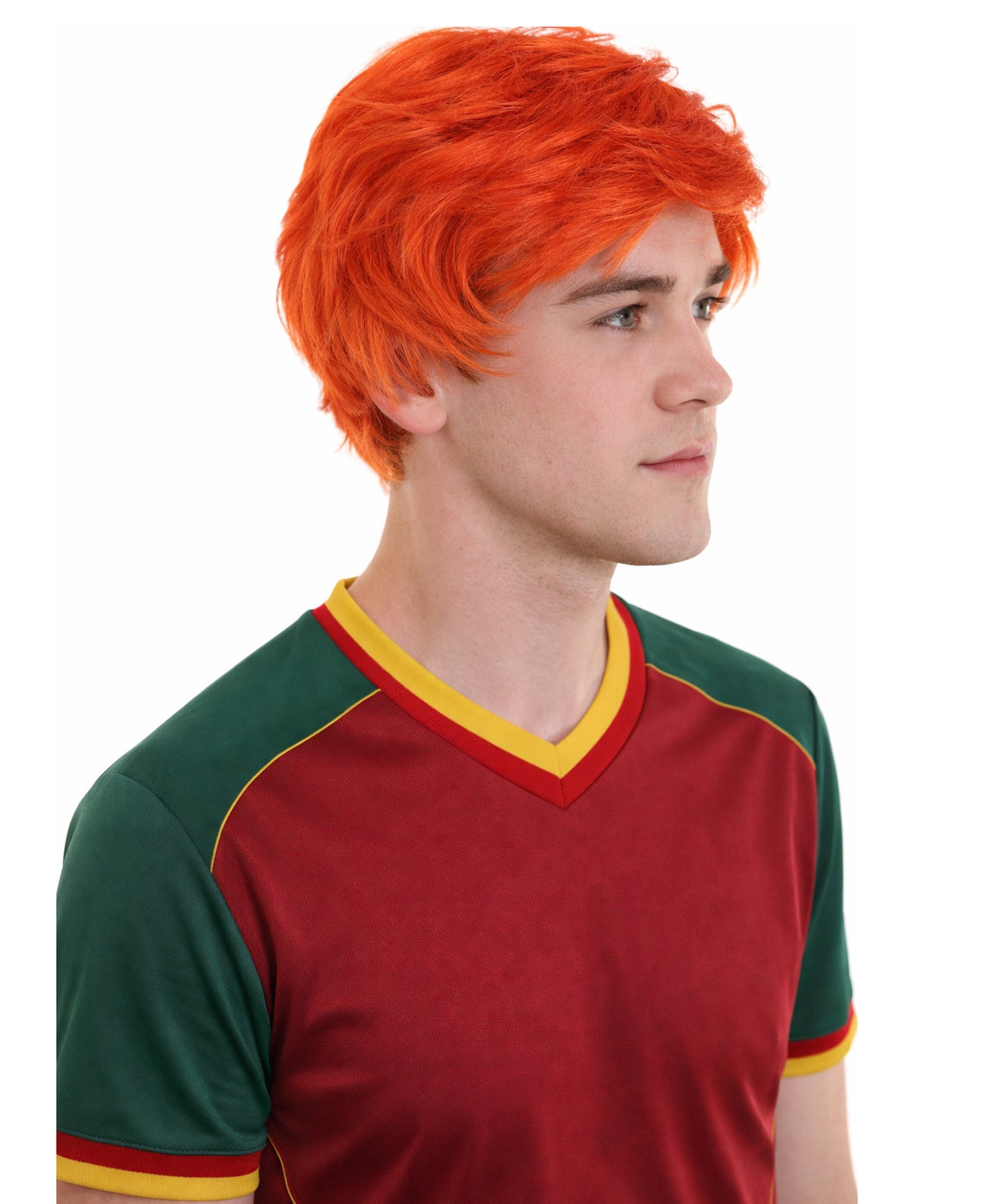 Men's Ginger Tony Orange Wig | Premium Breathable Capless Cap