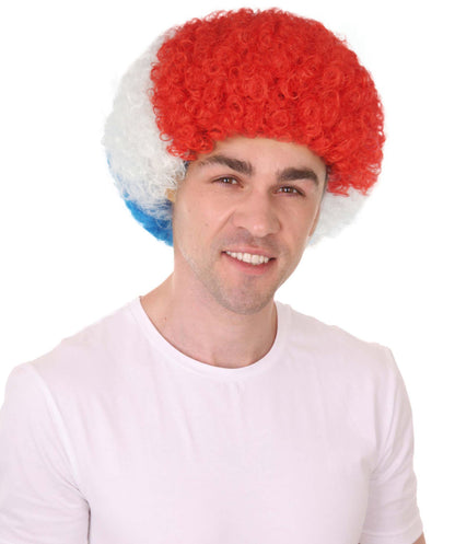 Holland Flag Afro Multicolor Wig
