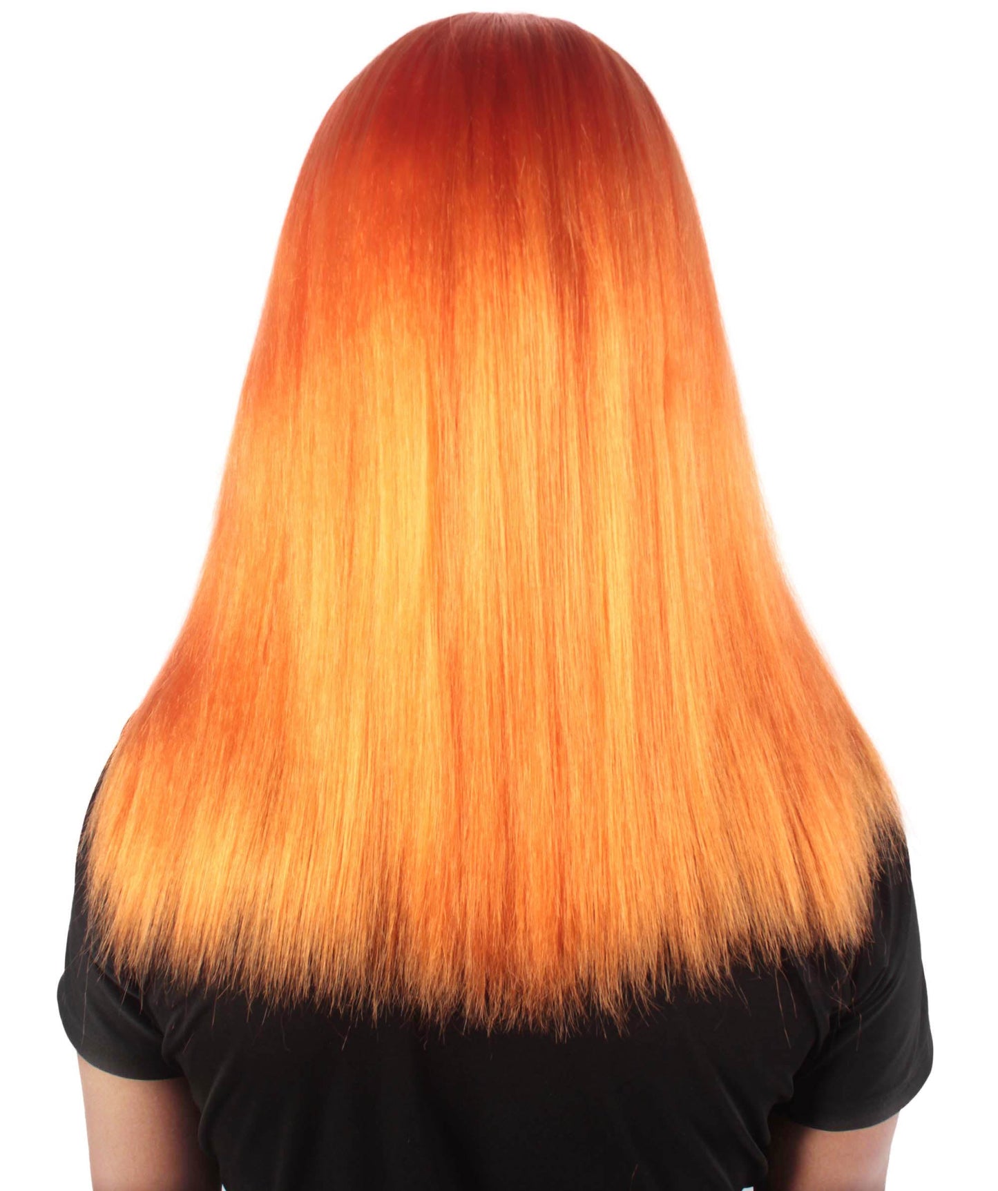 Rainbow Rapper | Multiple color Straight Medium Length Music Icon Wig | Premium Halloween Wig