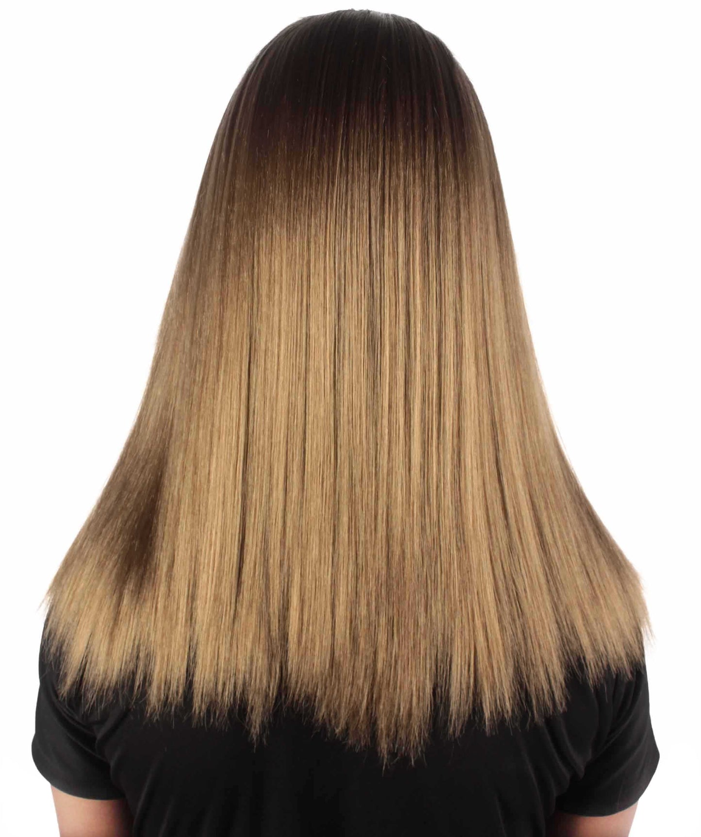 Rainbow Rapper | Multiple color Straight Medium Length Music Icon Wig | Premium Halloween Wig