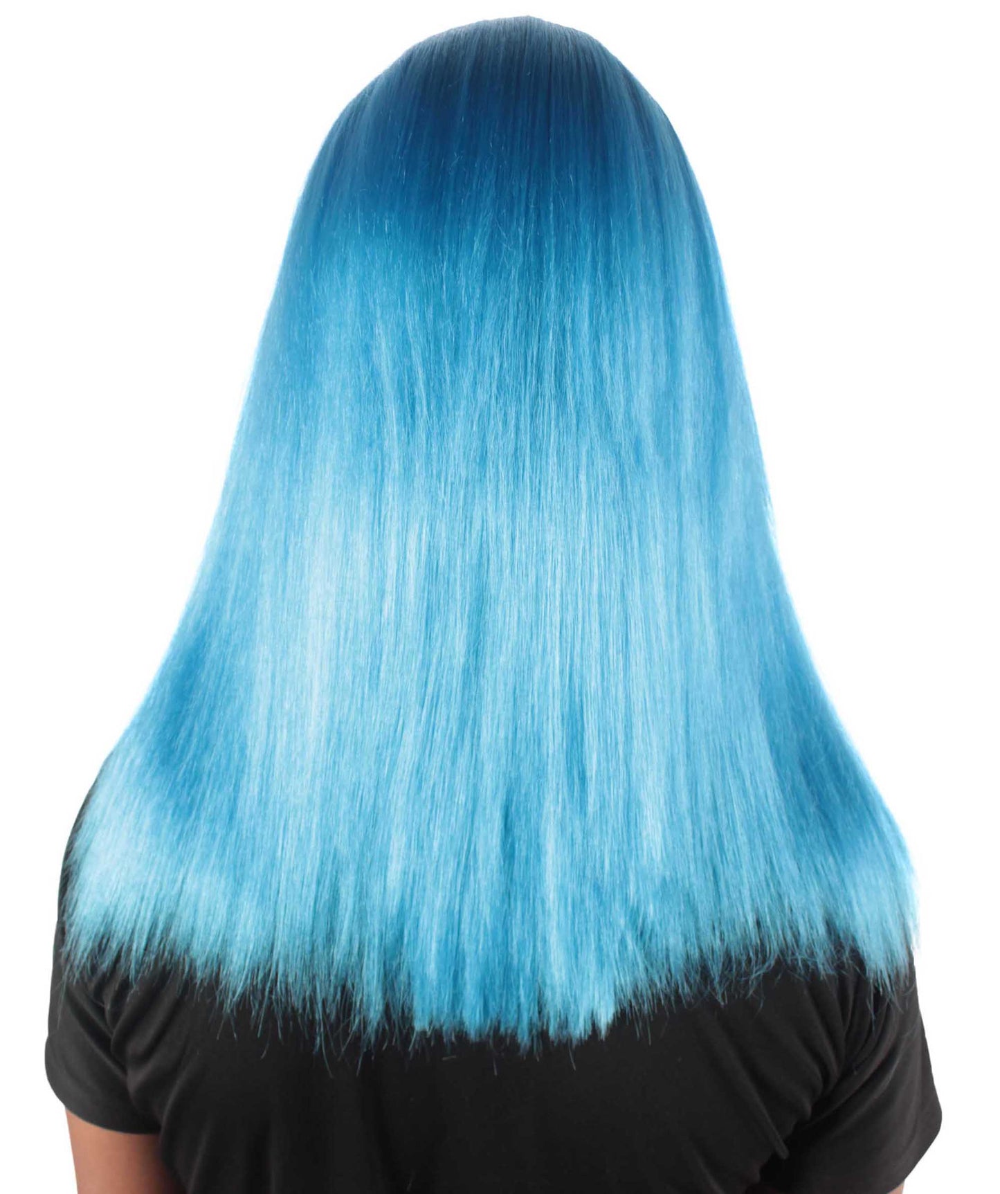 Rainbow Rapper | Multiple color Straight Medium Length Music Icon Wig | Premium Halloween Wig