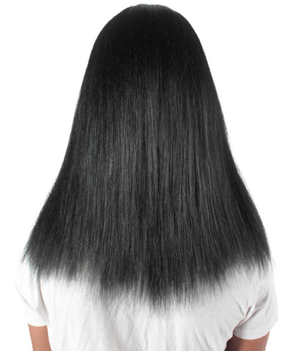 Rainbow Rapper | Multiple color Straight Medium Length Music Icon Wig | Premium Halloween Wig