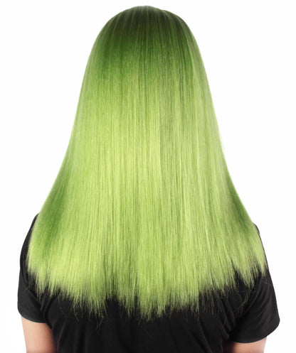 Rainbow Rapper | Multiple color Straight Medium Length Music Icon Wig | Premium Halloween Wig