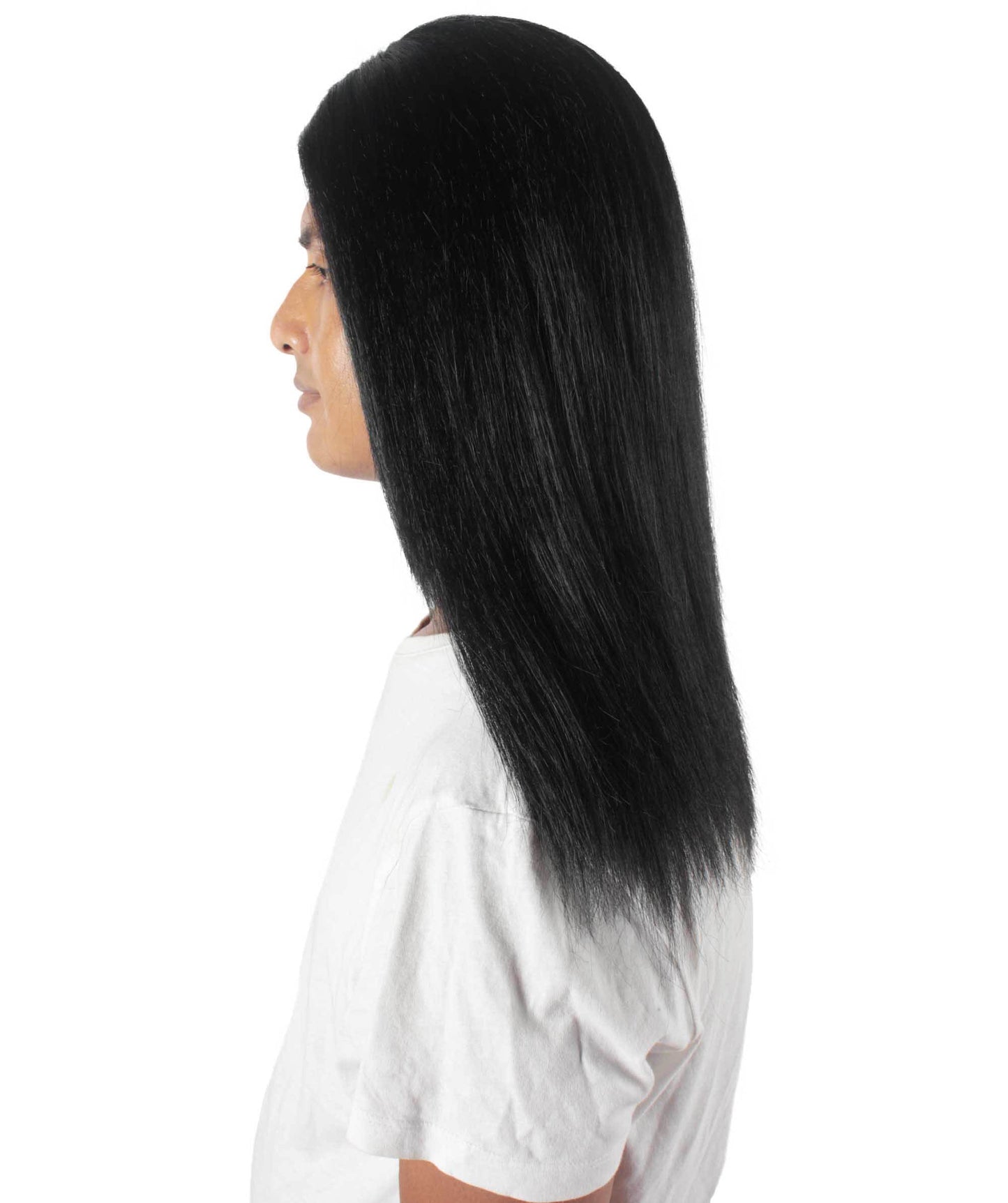 Rainbow Rapper | Multiple color Straight Medium Length Music Icon Wig | Premium Halloween Wig
