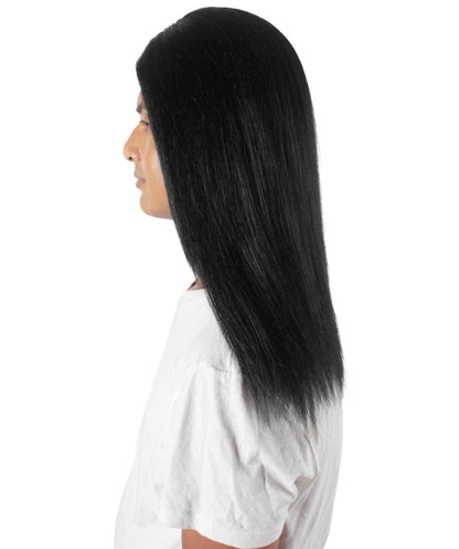Rainbow Rapper | Multiple color Straight Medium Length Music Icon Wig | Premium Halloween Wig