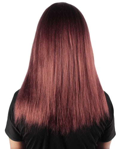 Rainbow Rapper | Multiple color Straight Medium Length Music Icon Wig | Premium Halloween Wig