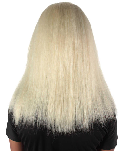 Rainbow Rapper | Multiple color Straight Medium Length Music Icon Wig | Premium Halloween Wig
