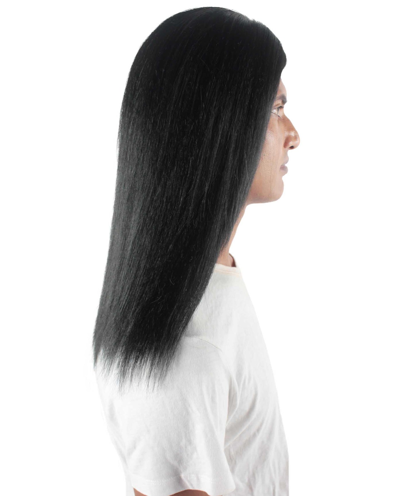 Rainbow Rapper | Multiple color Straight Medium Length Music Icon Wig | Premium Halloween Wig