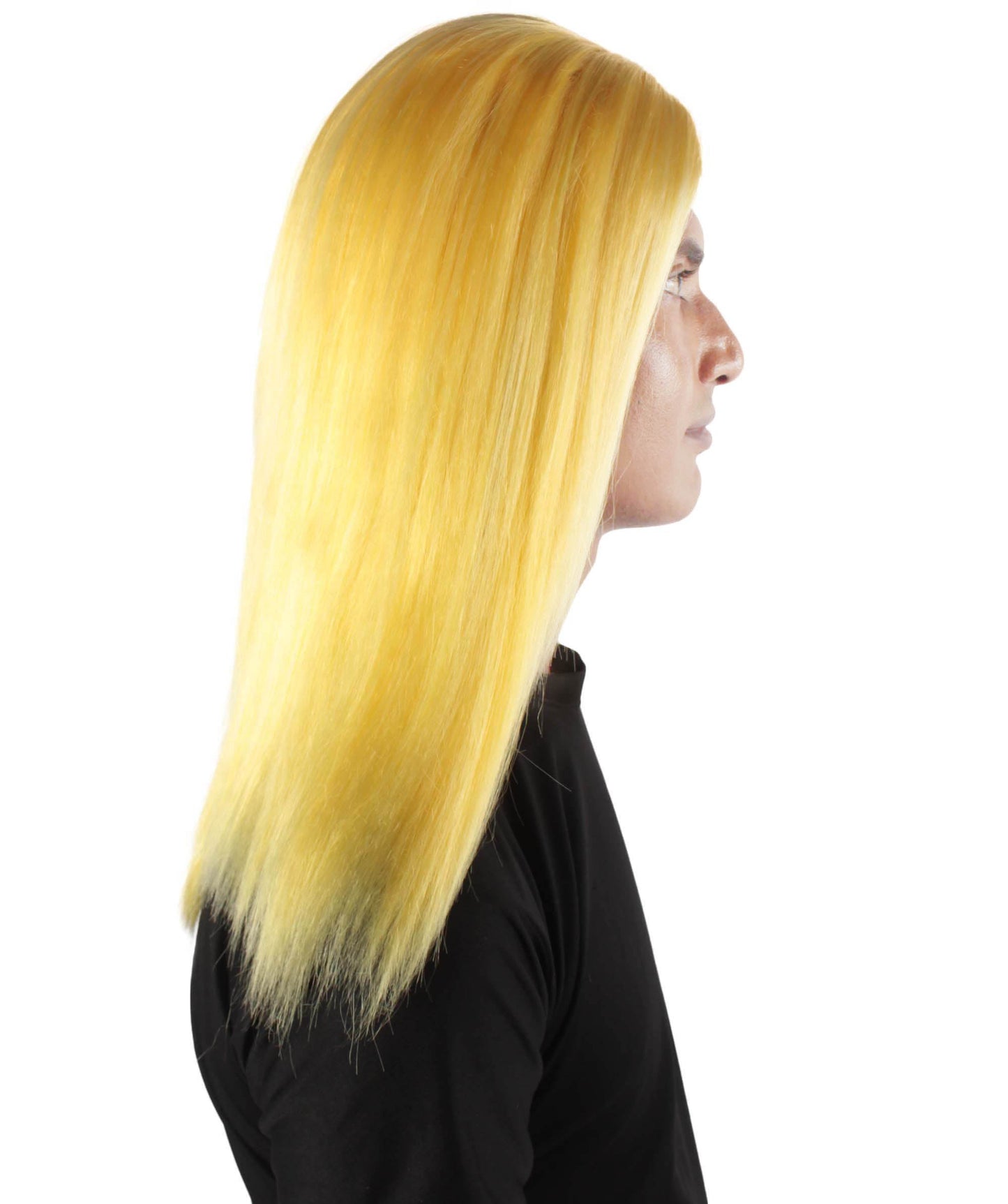 Rainbow Rapper | Multiple color Straight Medium Length Music Icon Wig | Premium Halloween Wig