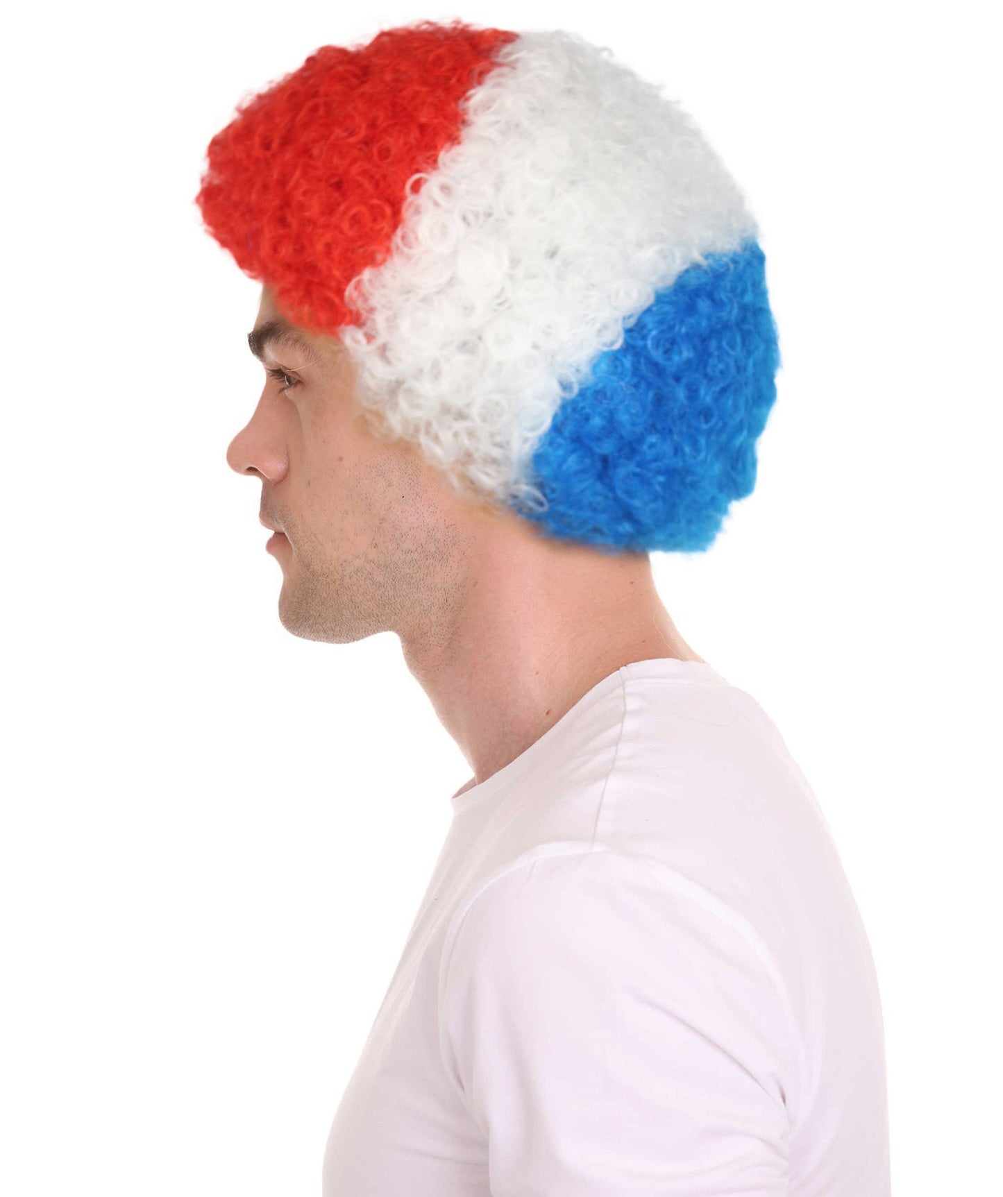 Holland Flag Afro Multicolor Wig