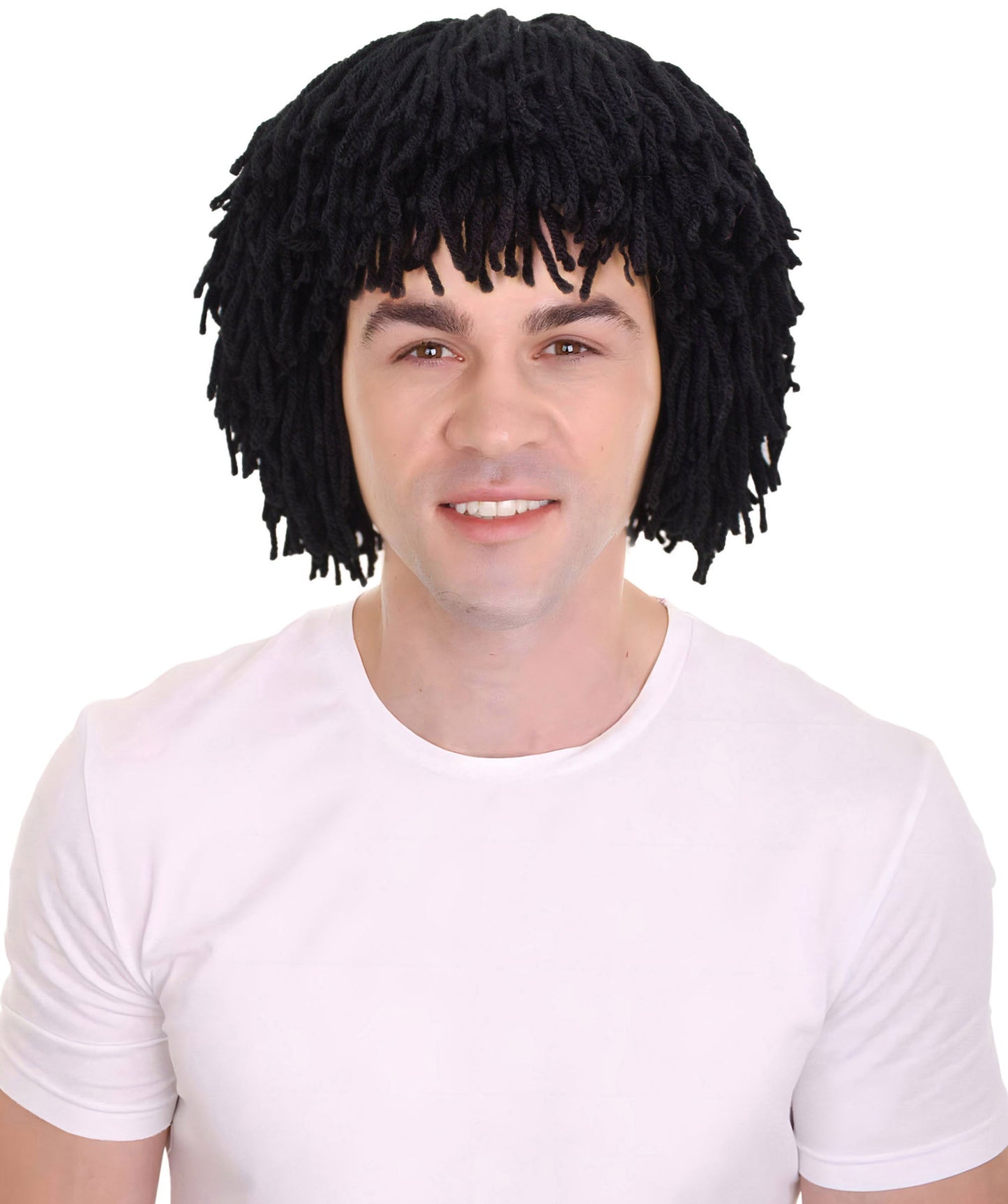 Adult Men's Medium Multiple Color Options Wig | Perfect for Halloween | Flame-retardant Wille Fiber