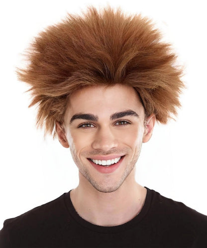 Adult Men's Fuzzy Spiky Johnny Werewolf Wig | Multiple Color Options I Flame-retardant Synthetic Fiber