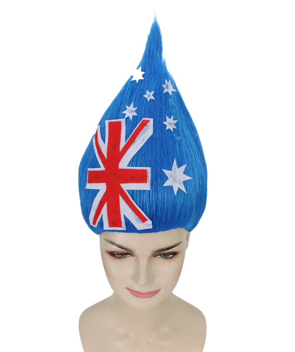 Unisex Flag Troll Wigs Collections| Premium Breathable Capless Cap