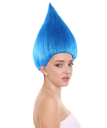 Women Blue Straight Trolls Wig for Halloween Cosplay Party Fancy Dress HW-1362 | HPO