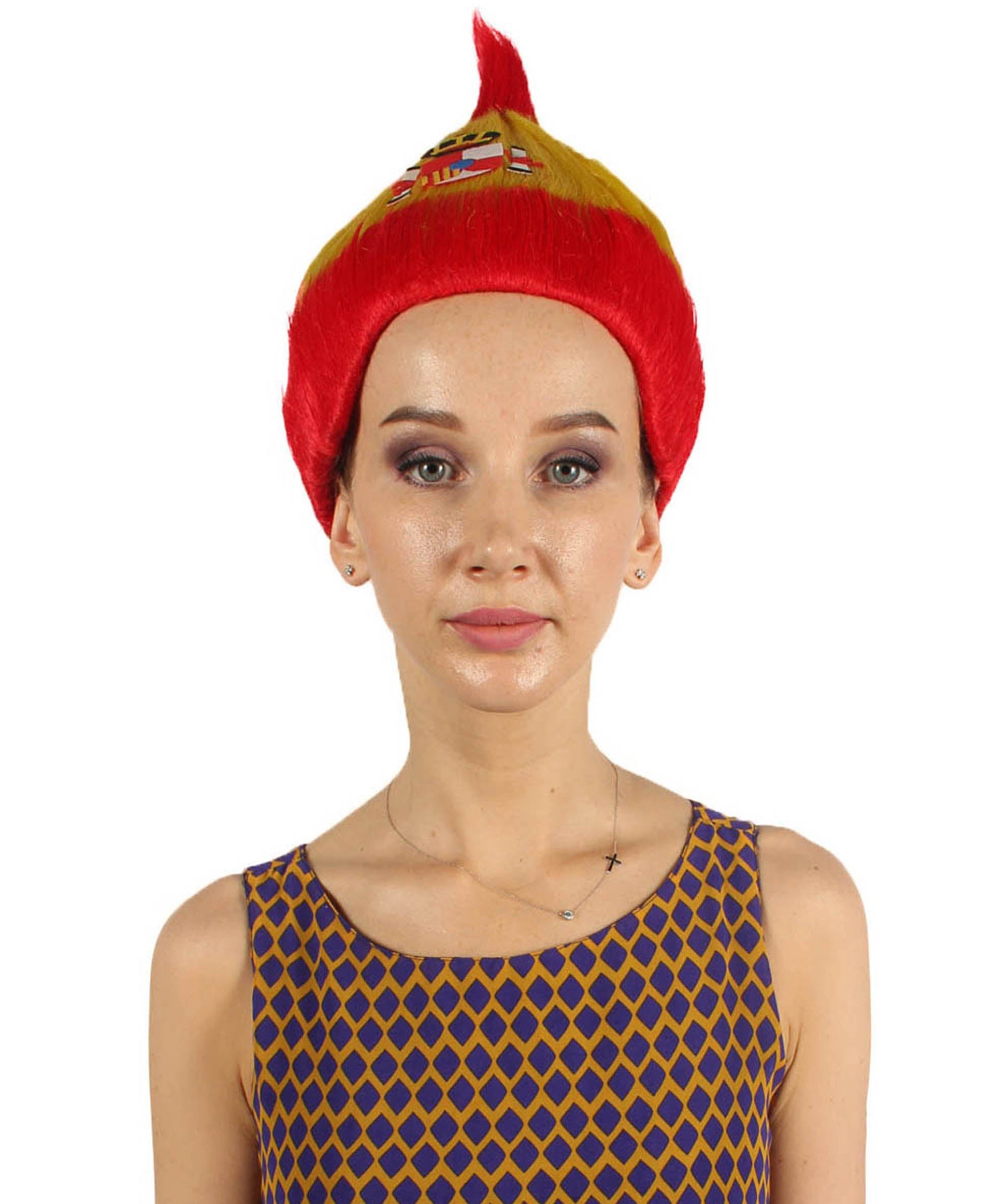 Spain Flag Troll Wig