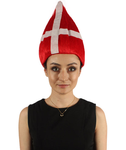 Denmark Flag Troll Wig