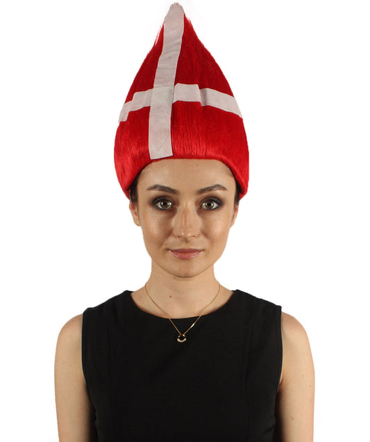 Denmark Flag Troll Wig