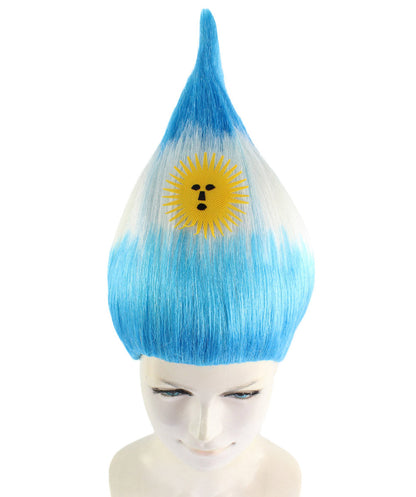 Argentina Flag Troll Wig
