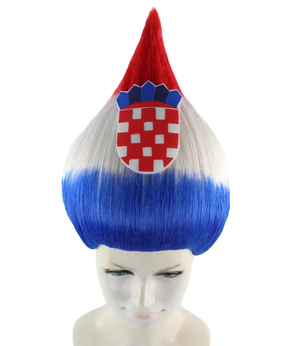 Croatia  Women's Flag Troll Wigs