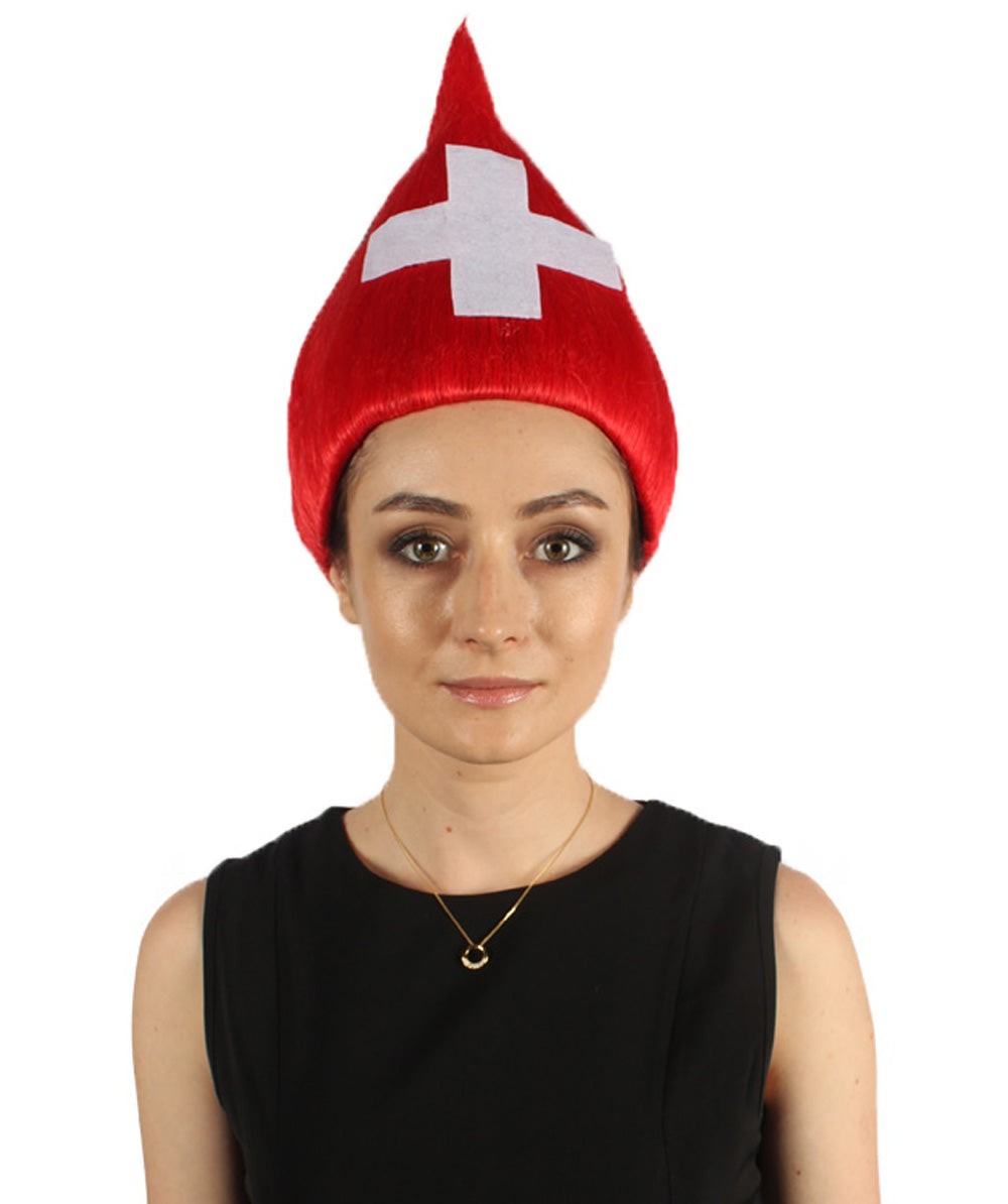 Switzerland Flag Troll Wig