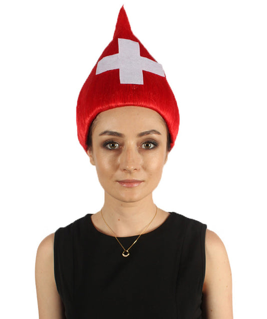 Switzerland Flag Troll Wig