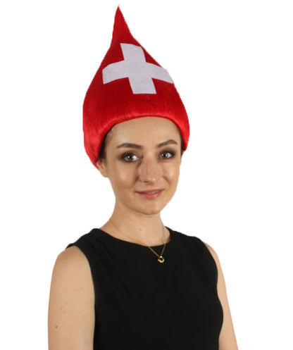 Switzerland Flag Troll Wig