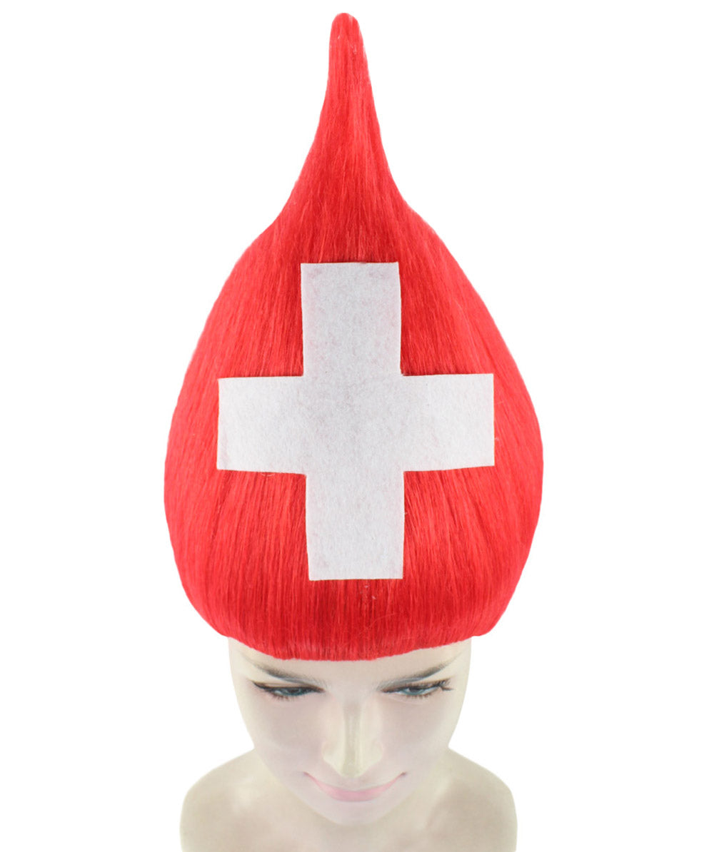 Switzerland Flag Troll Wig
