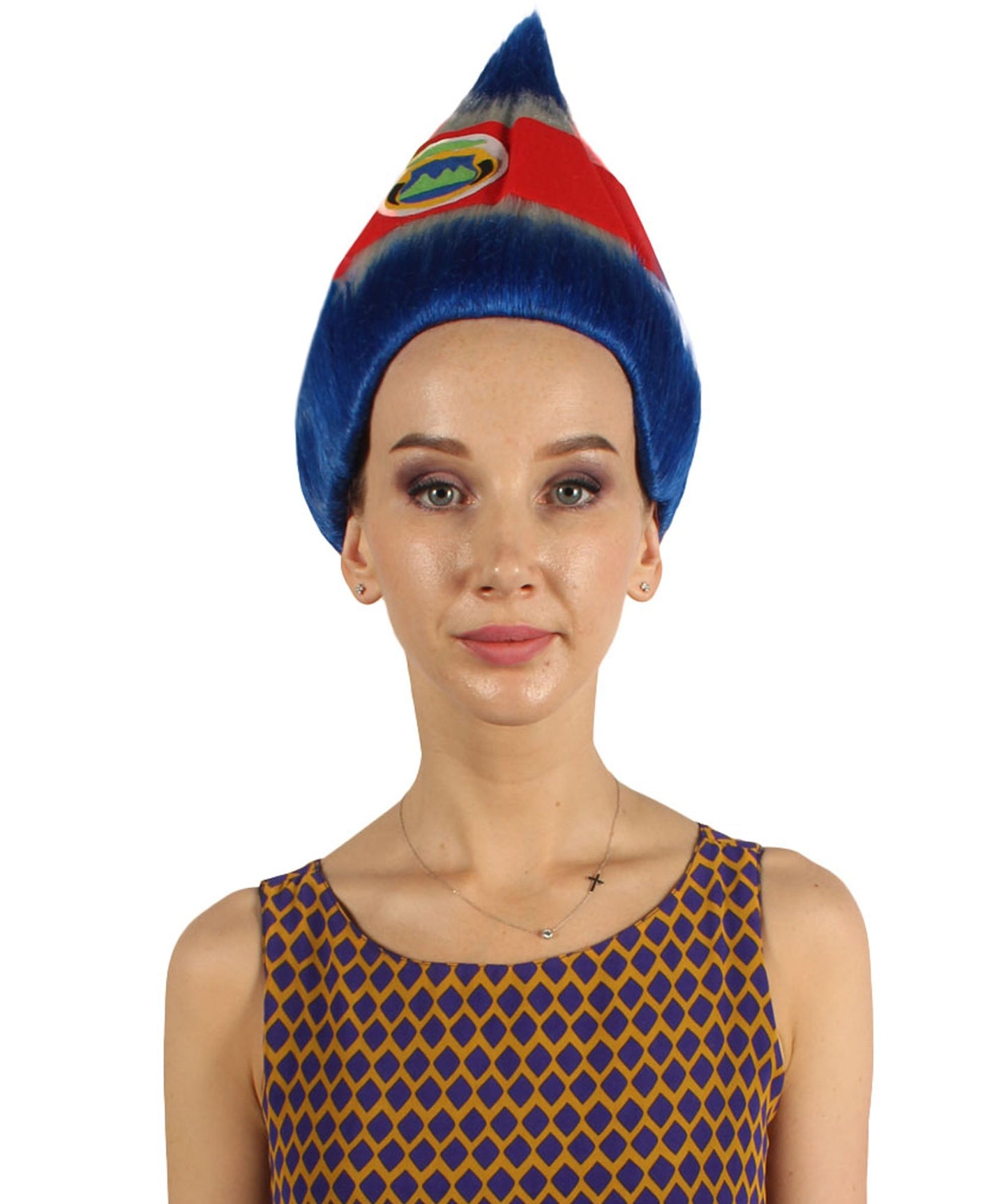 Costa Rica Flag Troll Wig