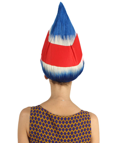 Costa Rica Flag Troll Wig