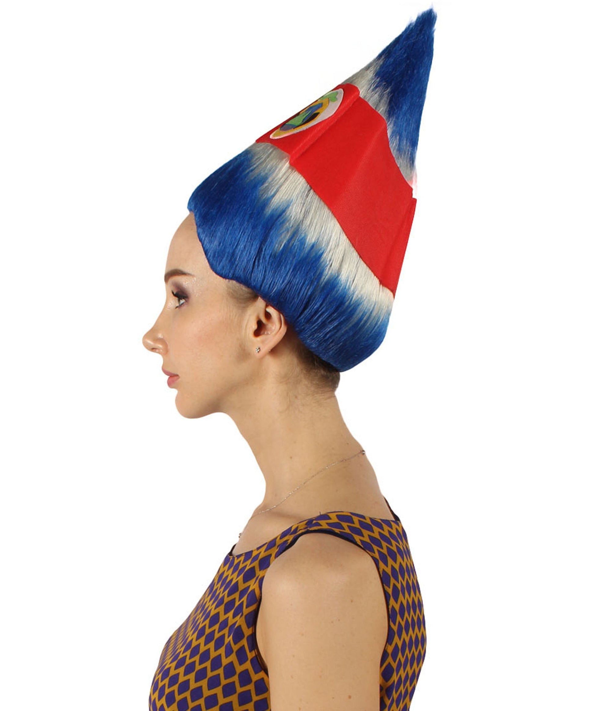 Costa Rica Flag Troll Wig