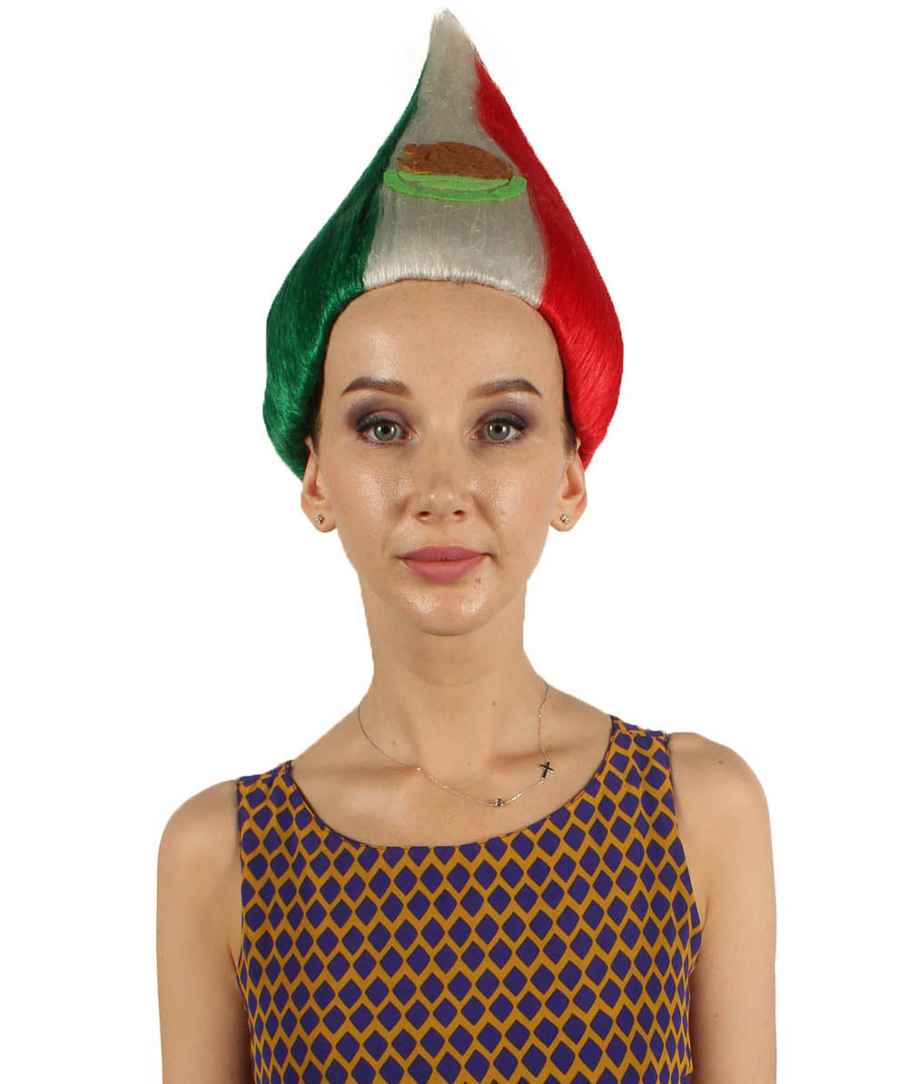 Mexico Flag Troll Wig