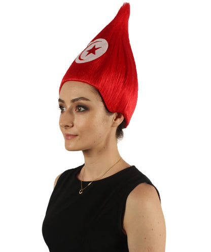 Tunisia Flag Troll Wig