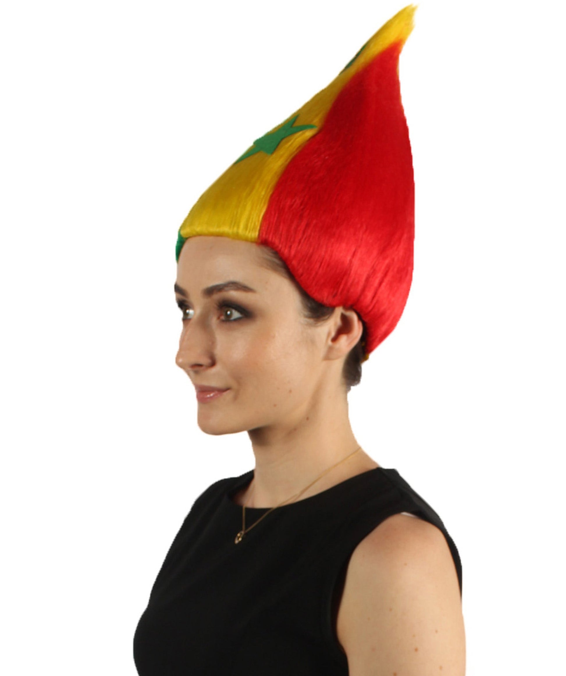 Senegal Flag Troll Wig