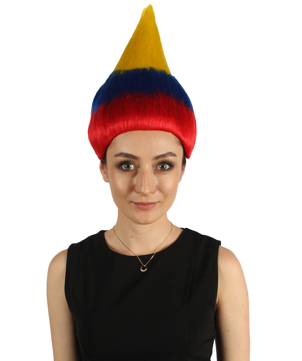 Colombia Flag Troll Wig
